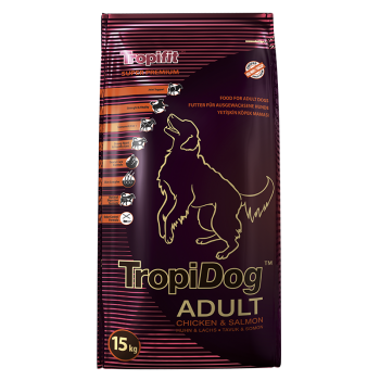 TropiDog Adult M&L Breeds CHICKEN & SALMON 15kg