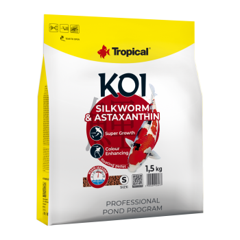 Koi Silkworm & Astaxanthin Pellet Size S 5l/1,5kg