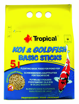 Koi & Goldfish Basic Sticks 5l/400g -bag